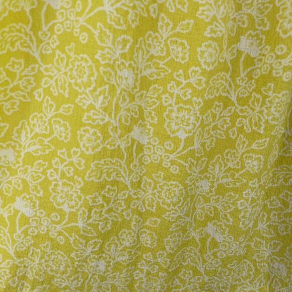 By the River Kaylee Flutter Sleeve Floral Midi Dress Yellow Size Large textured - Picture 6 of 15